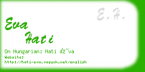 eva hati business card